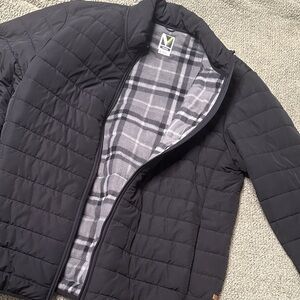 Men's Black Quilted Jacket